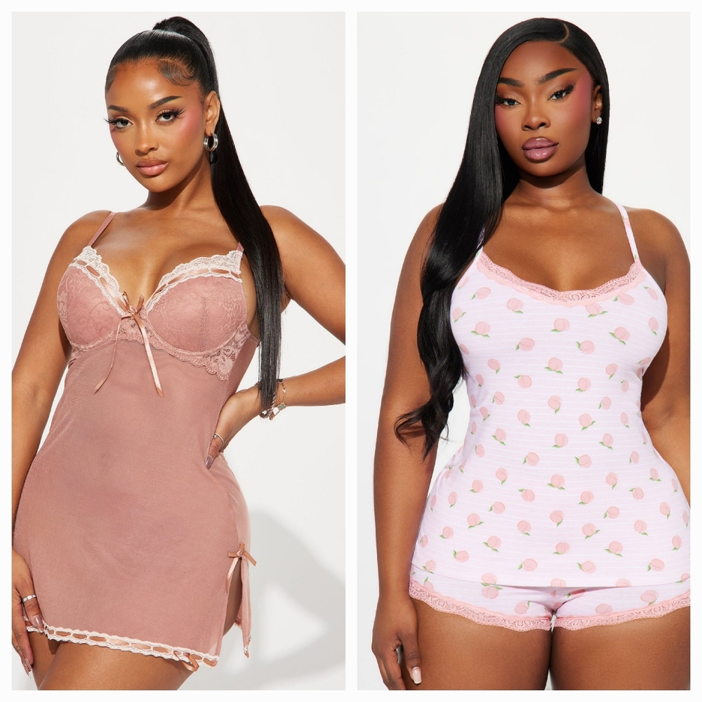 Rose Babydoll Set (PJ Bundle 2 sets)